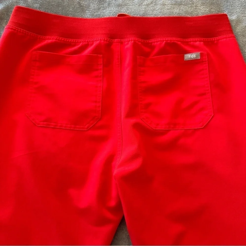 Figs Pisco Basic scarlet Red Straight Leg Scrub Men’s Pants Size L PO 3684